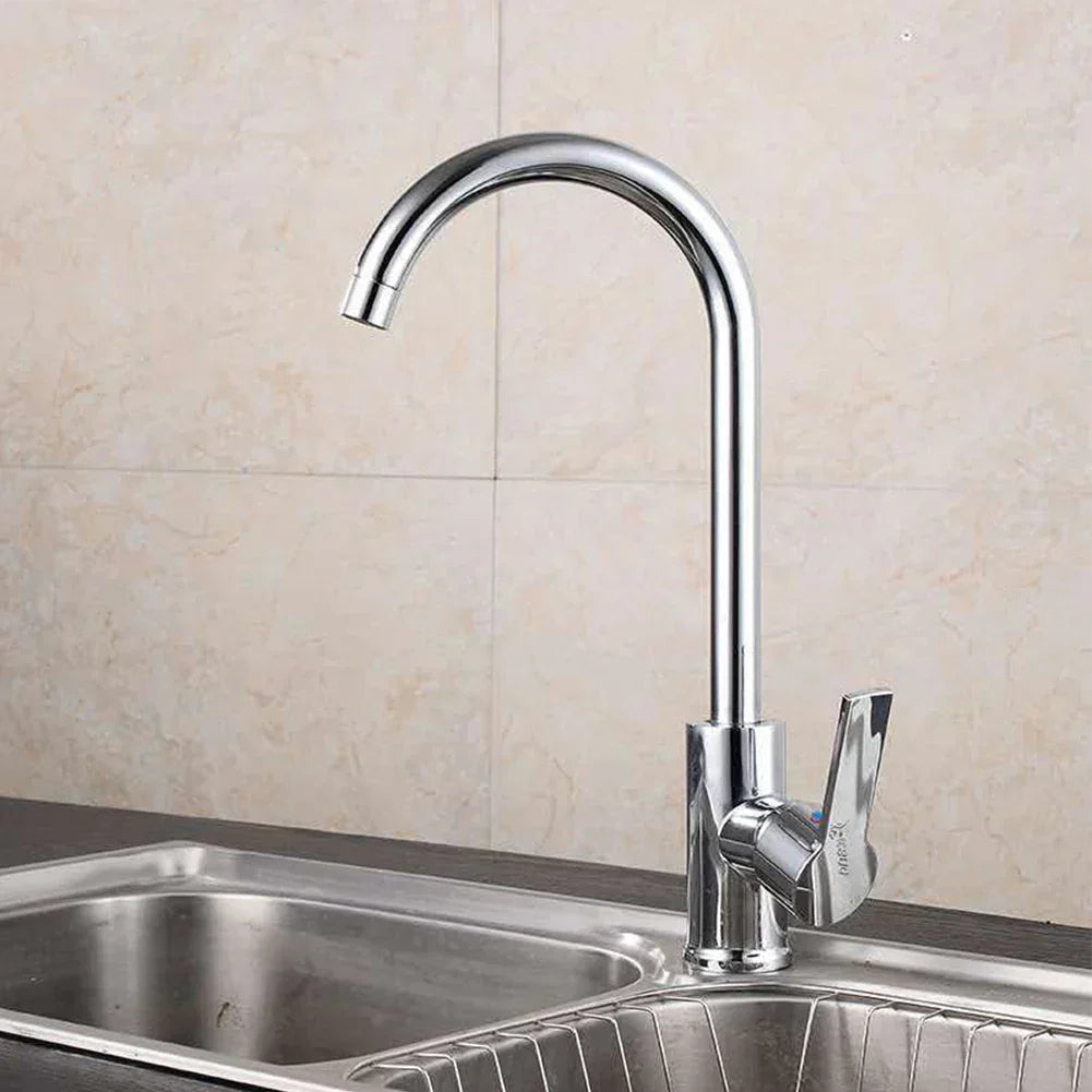 Chromarmatur mit Einhebelmischer – Hochwertige Armatur für Spülen, leicht zu reinigen, langlebig und einfache Installation für moderne Küchen