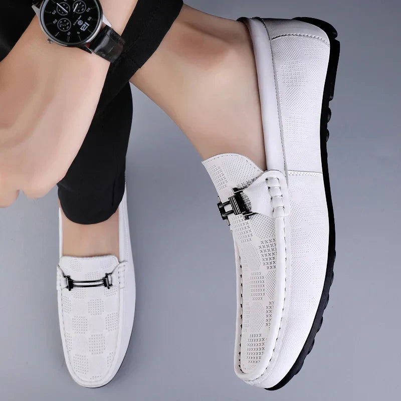 Italienischer Herrenloafer aus echtem Leder