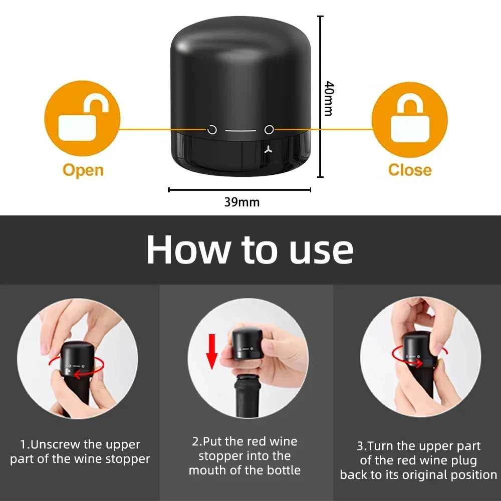 Sandsberg | 2-in-1 Luftpumpen-Weinflasche Korkenzieher