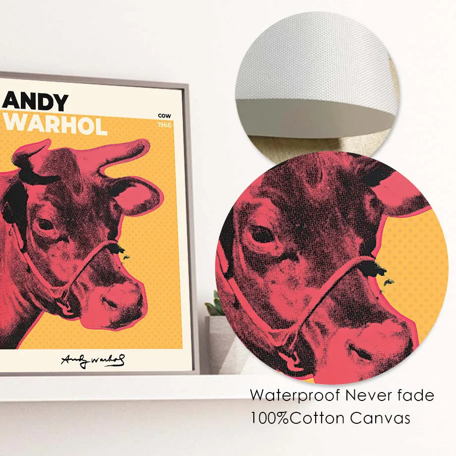 Andy Warhol Kuh Zebra Banane Suppe Sonnenuntergang Wandkunst Leinwandmalerei Nordische Poster und Drucke Wandbilder für Wohnzimmerdekoration