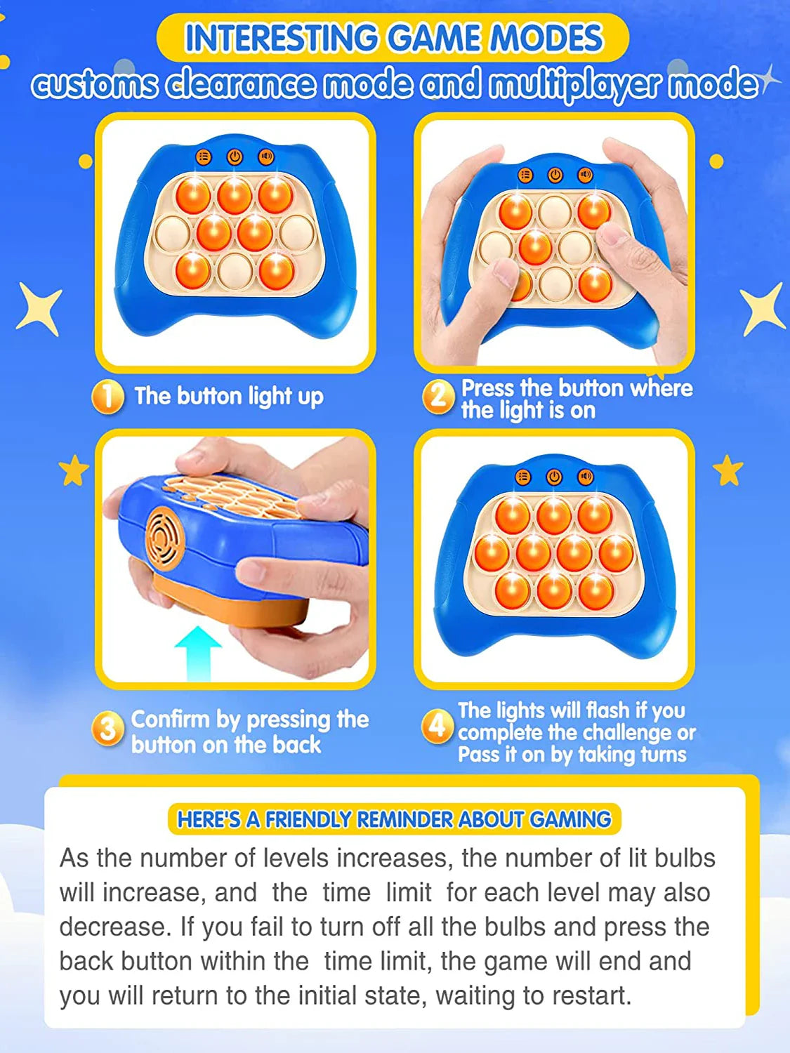 Sandsberg | Musik Pop-Up Fidget Spielzeug