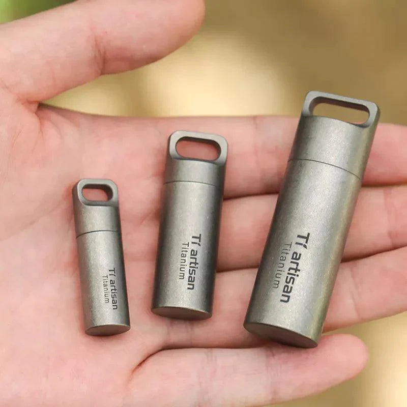 Mini EDC Versiegelte Titan Pillendose