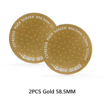 MHW-3BOMBER 51/53/58.5mm Espresso Puck Screen Doppel-Layer Metall Kaffee Wiederverwendbarer Filter