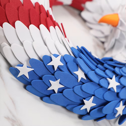 Sandsberg | Patriotische Adler Amerikanische Flagge Kranz für den Unabhängigkeitstag