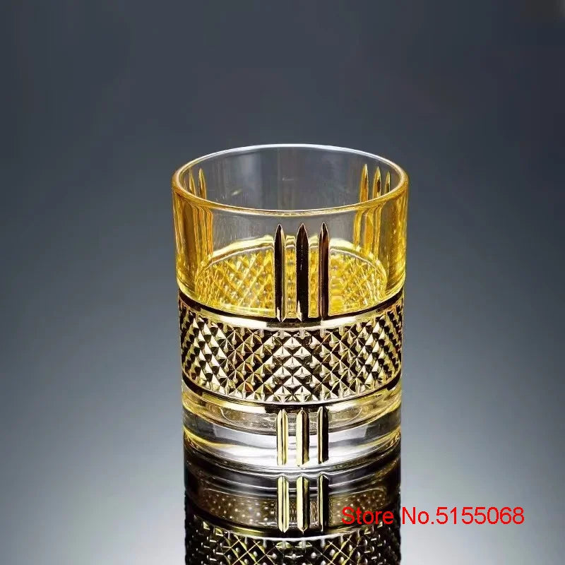 Sip in Style mit dem europäischen Luxus Golden Old Fashioned Whiskey Rock Glas