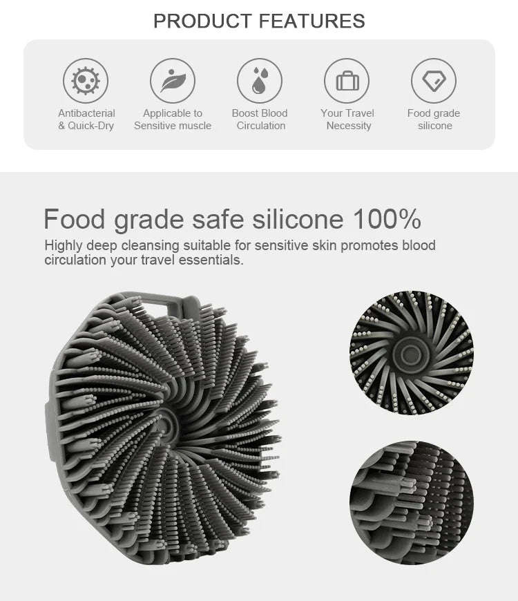 Sandsberg | Weicher Silikon Dusch Körperpeeling