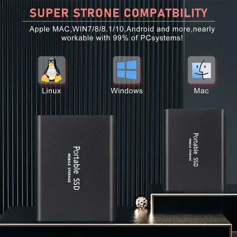 Sandsberg | Hochgeschwindigkeits-Externe Solid State Drive 1TB Tragbare Externe Festplatte ssd 2TB Externe Festplatte ssd Festplatte Für Laptop Mac