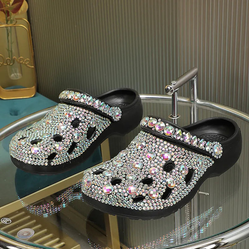 Sandsberg Kristall Sommer-Slipper für Damen
