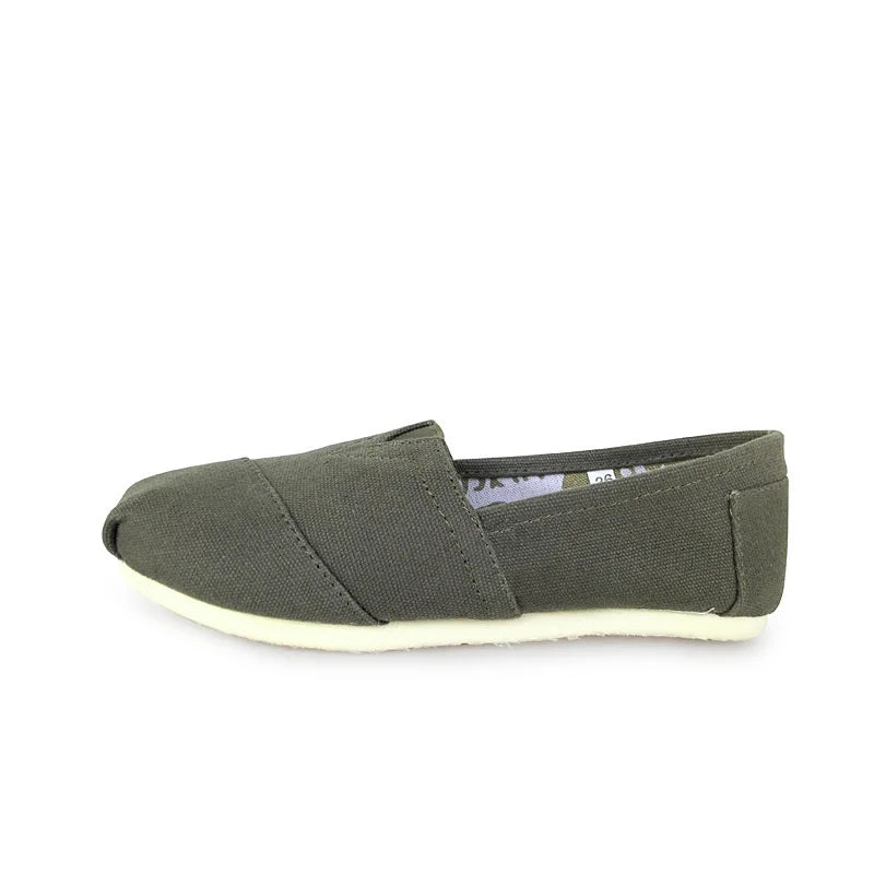 Männer und Frauen Einfarbige Schuhe Atmungsaktive Flache Canvas Flache Schuhe Einfarbig Weiche Leder Leinen Schuhe