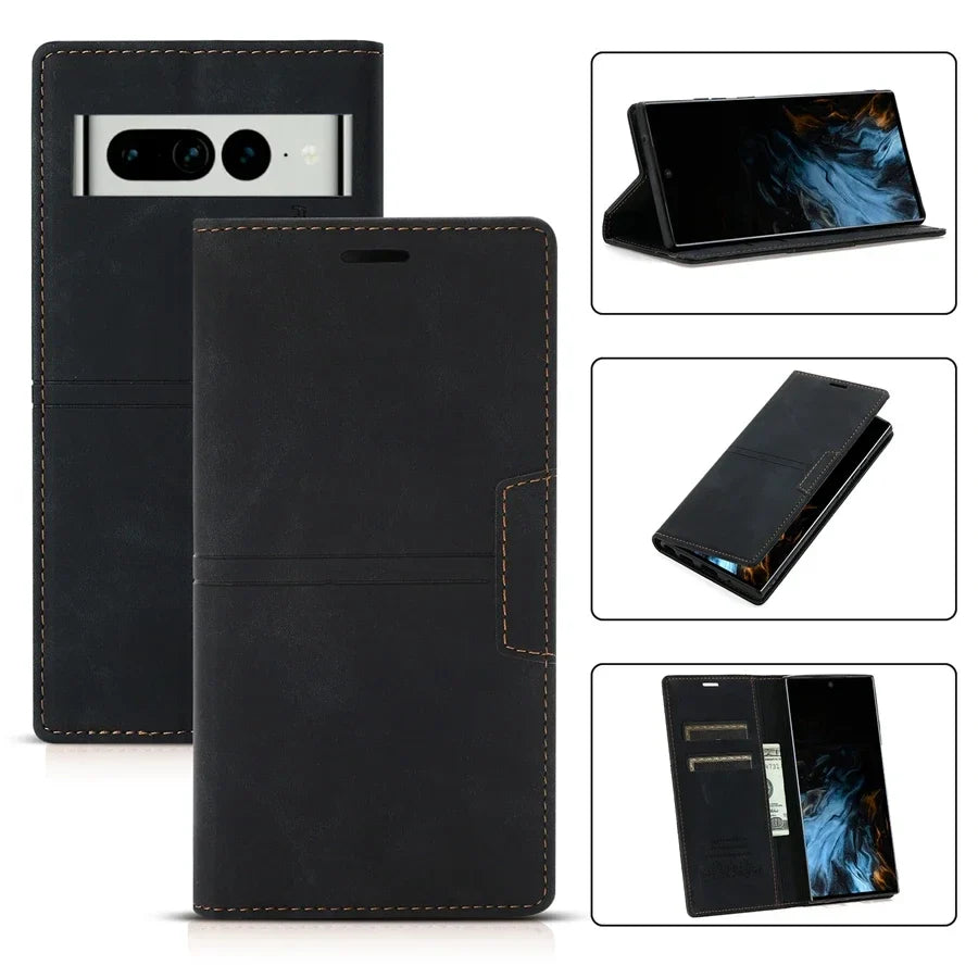 Sandsberg Leder Wallet Hülle Flip Case - Google Pixel