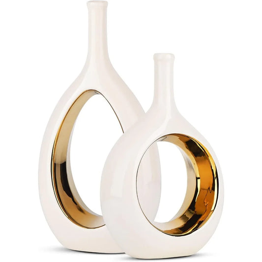Moderne Hohllipse Vase