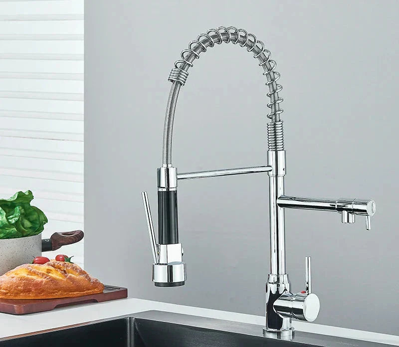 NickelFlex Wasserhahn – Moderne 360° Küchenarmatur