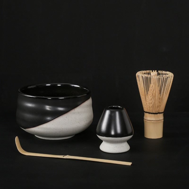 Japanischer Matcha, geeignet zum Bürsten einer Schüssel Tee, Schneebesen, Keramik-Ei-Schläger, Matcha für japanische Teezeremonie, Tee-Set manuell