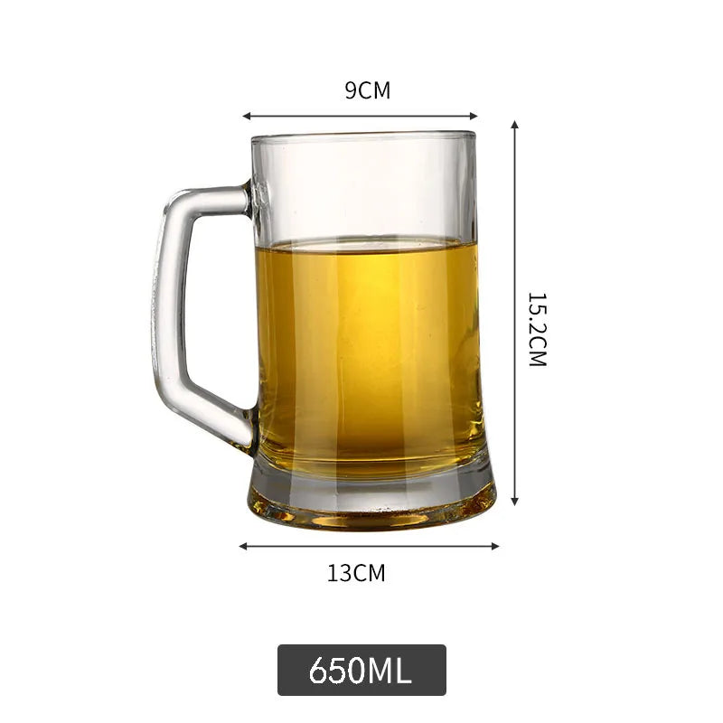 20 - 40oz (600-1200ML) Dickes Glas Hochkapazitäts Transparentes Bierkrug