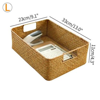 Sandsberg | Stylischer geflochtener Storage Basket – Vielseitiger Organizer für Spielzeug, Snacks und Kleidung mit praktischen Griffen
