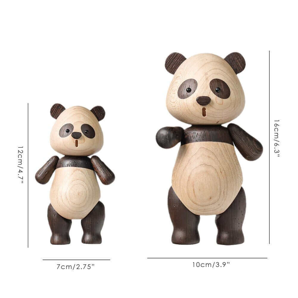 Luxus Holz Niedlicher Panda Ornament