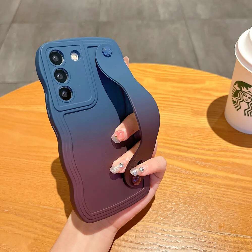 Schutzhülle mit Handschlaufe und Farbverlauf für Samsung