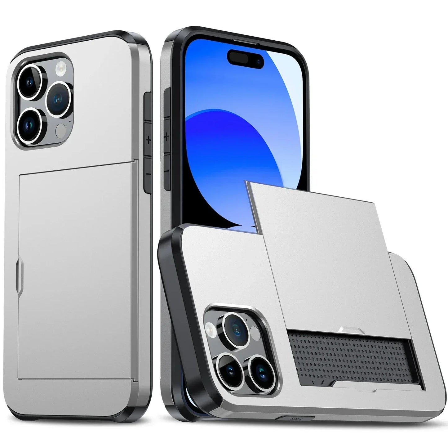 Sandsberg iPhone-Hülle mit Kartenhalter | Schlankes Design | Kartenaufbewahrung | Schutz & Stil