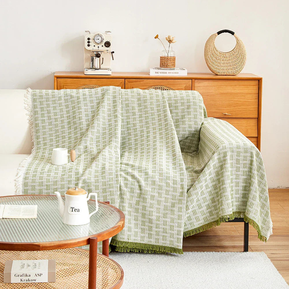 Sandsberg | DualComfort Wendbare Sofabezug – Stylischer, Waschbarer Couchschutz für 3–4-Sitzer Sofas