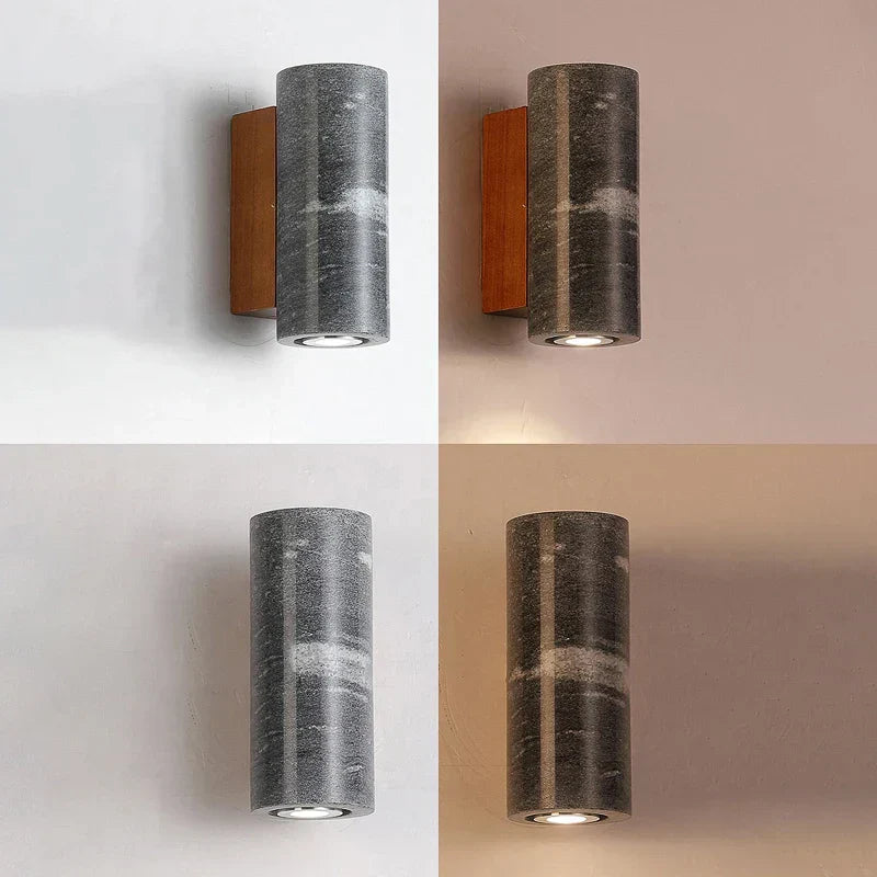 Sandsberg | ZenBeam – Graue Wabi-Sabi Wandleuchte für eine ruhige Atmosphäre