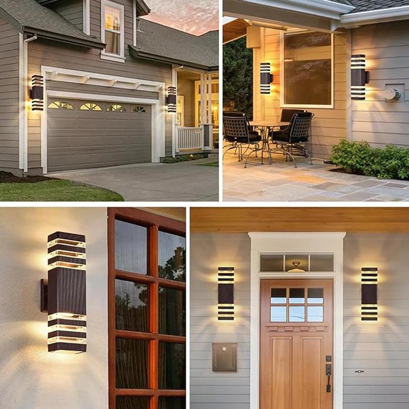 Sandsberg | LumiBloc LED Außenwandleuchte – Modernes IP65 Up & Down Design mit E27 Sockel