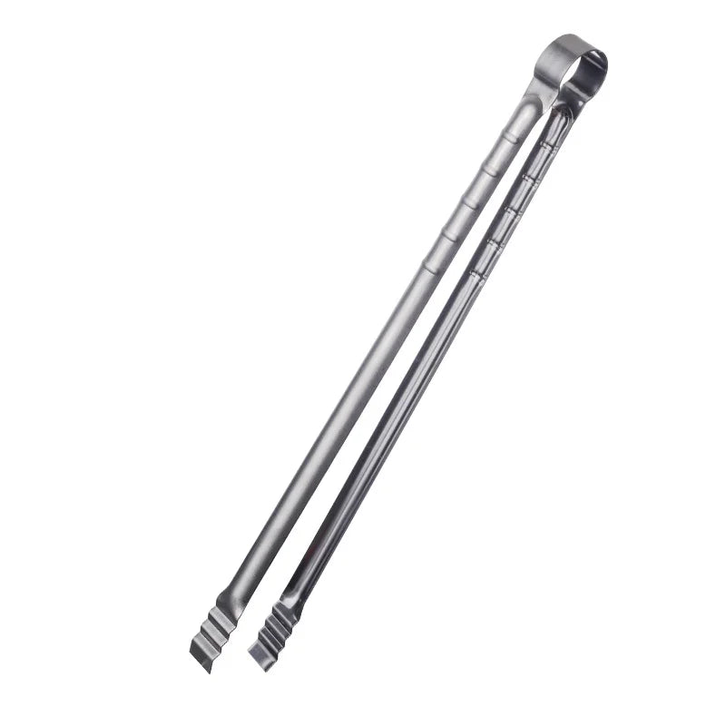 1Stk Extra Lange Outdoor Camping Grillzange: 45CM Edelstahl Küchenzange zum Kochen und Grillen - Langlebige Grillclips