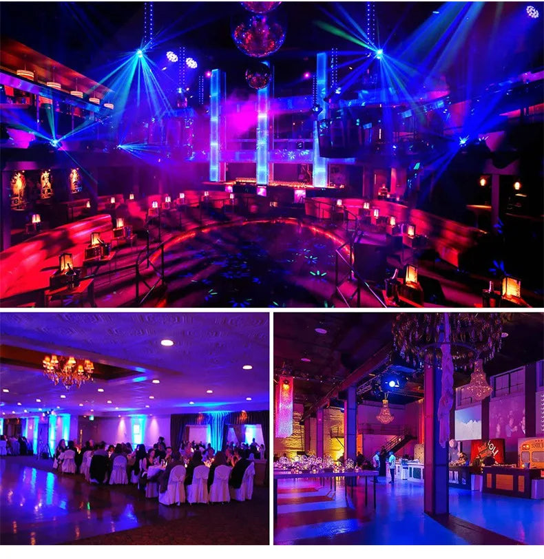 Sandsberg | 36W RGB LED Bühnenlicht - Professionelle DMX512 Sprachsteuerung Disco Licht für KTV Bar Party DJ, dekorative Effektprojektion