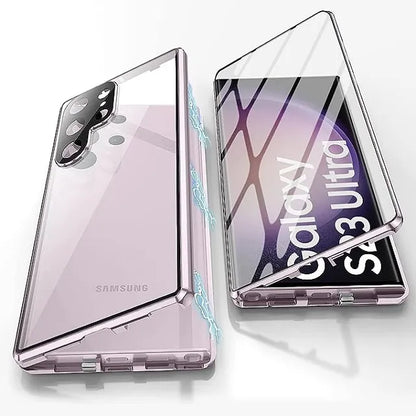 Metall Aluminiumlegierung 360 Hülle mit Sicherheitsverschluss für Samsung Galaxy S24-S23 Serie