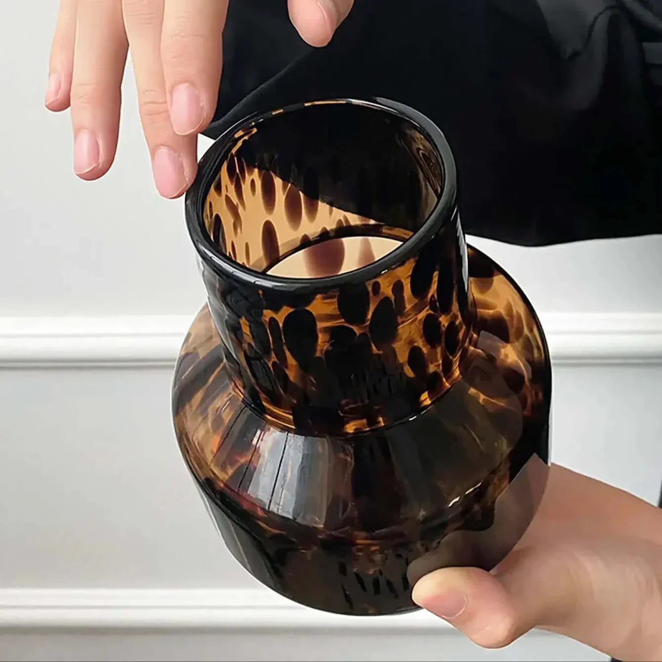 Leicht Luxus Leopard Glasvase - Sandsberg Home Accents