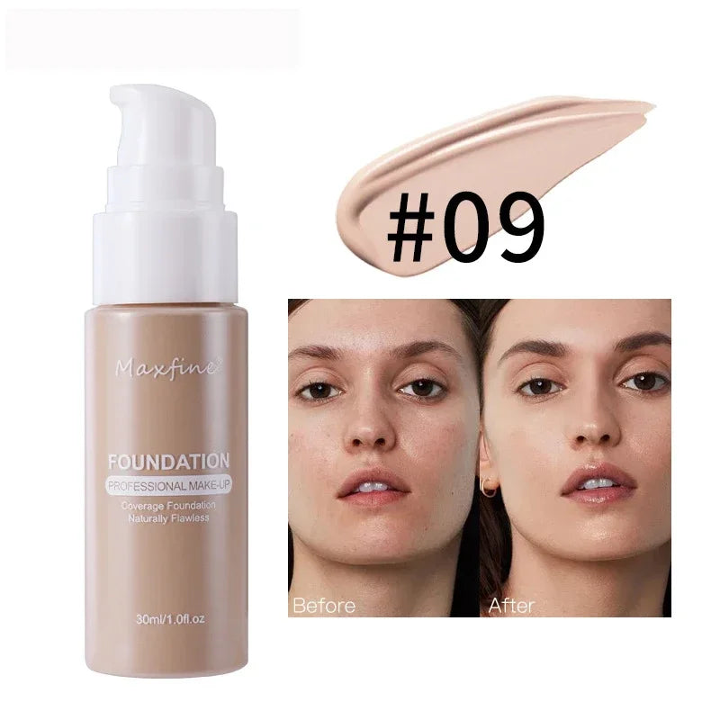 Sandsberg | Flüssige Gesichtsfoundation Creme Öl-Kontrolle BB Creme Matte Basis Aufhellende Concealer Langanhaltende Vollabdeckung Damen Make-up Kosmetik