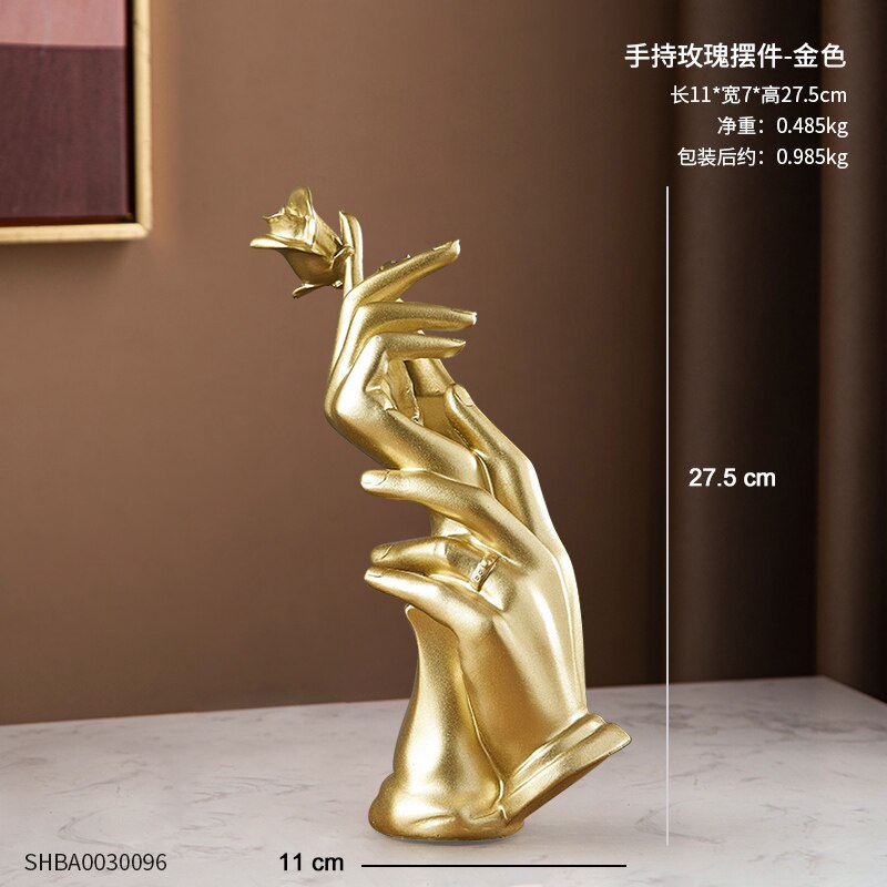 Goldene dekorative Tierstatue