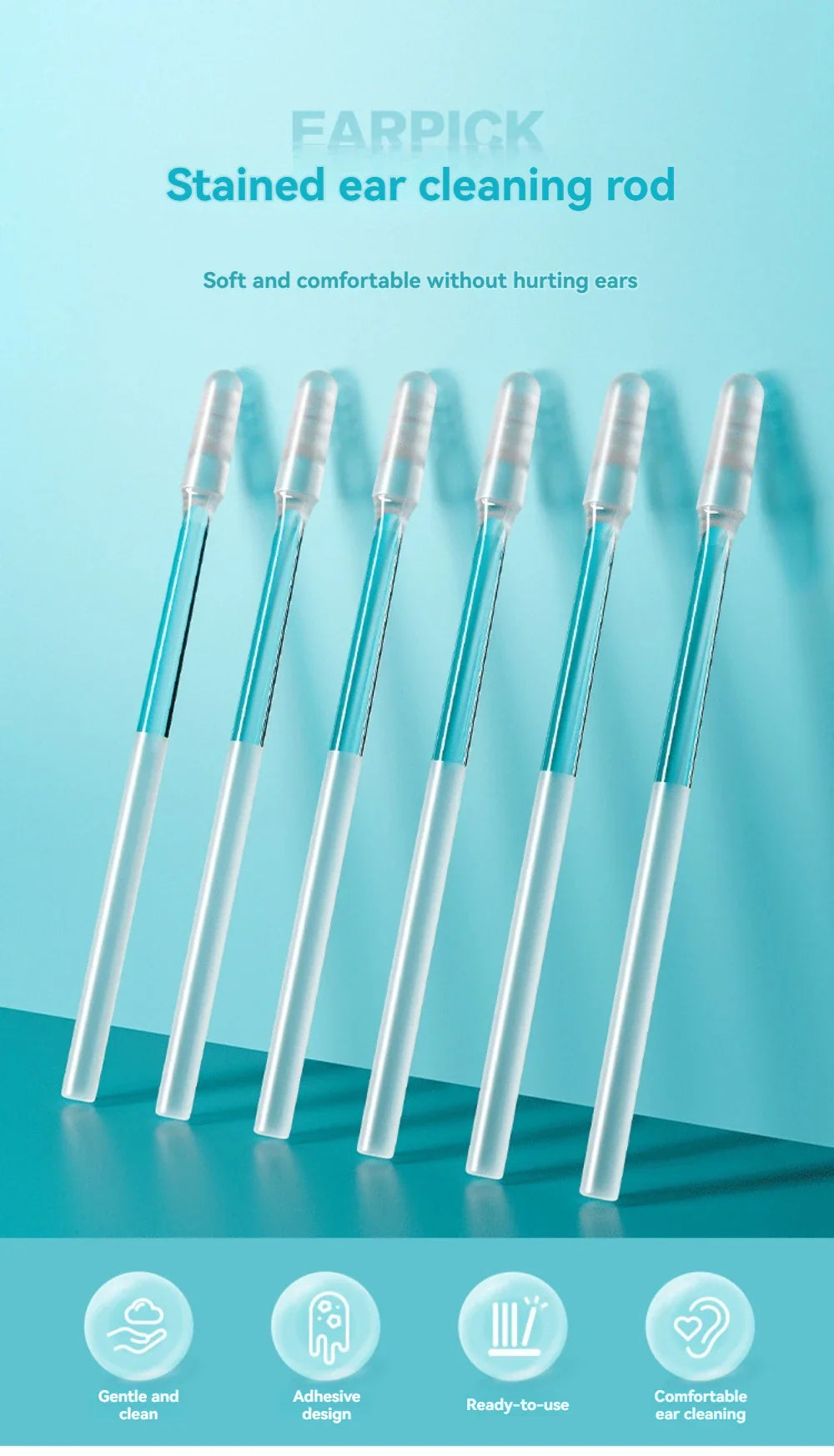 Sandsberg | Wiederverwendbarer Klebriger Ohrenreiniger 24 Stück