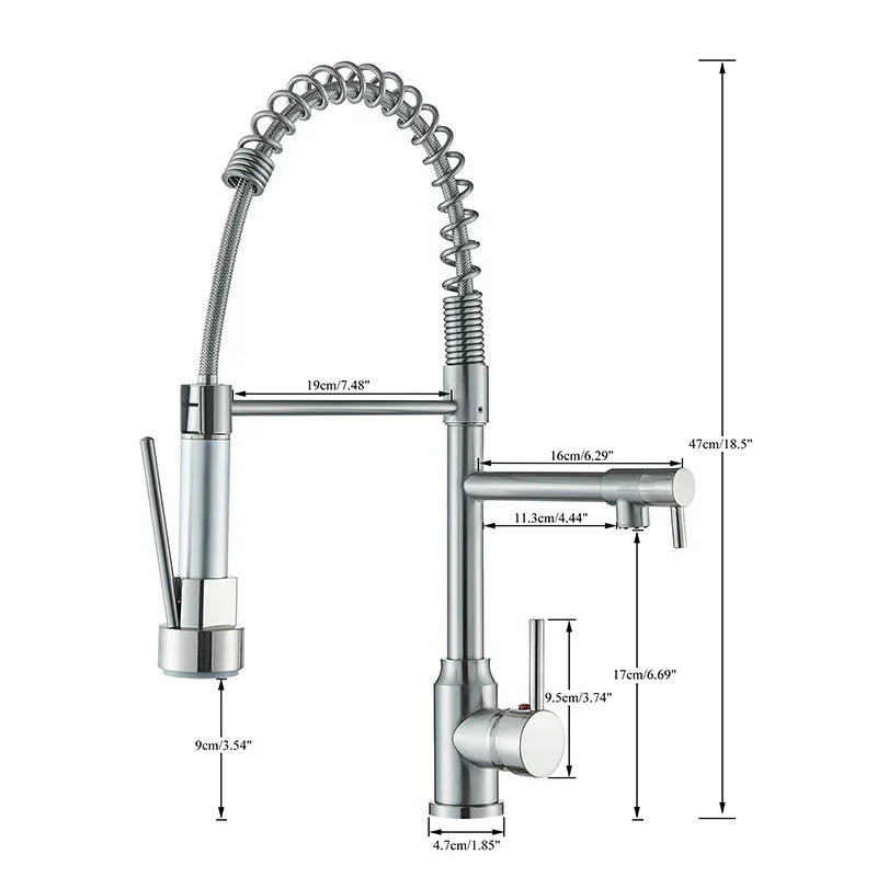 NickelFlex Wasserhahn – Moderne 360° Küchenarmatur