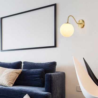 Sandsberg | SphereLuxe – Skandinavische Wandlampe mit einstellbarer Beleuchtung