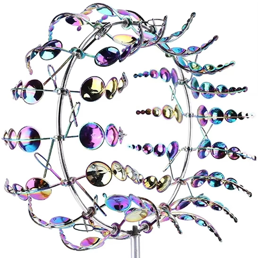 Sandsberg | Verzaubernde solarbetriebene 3D kinetische Windsäule für Gärten