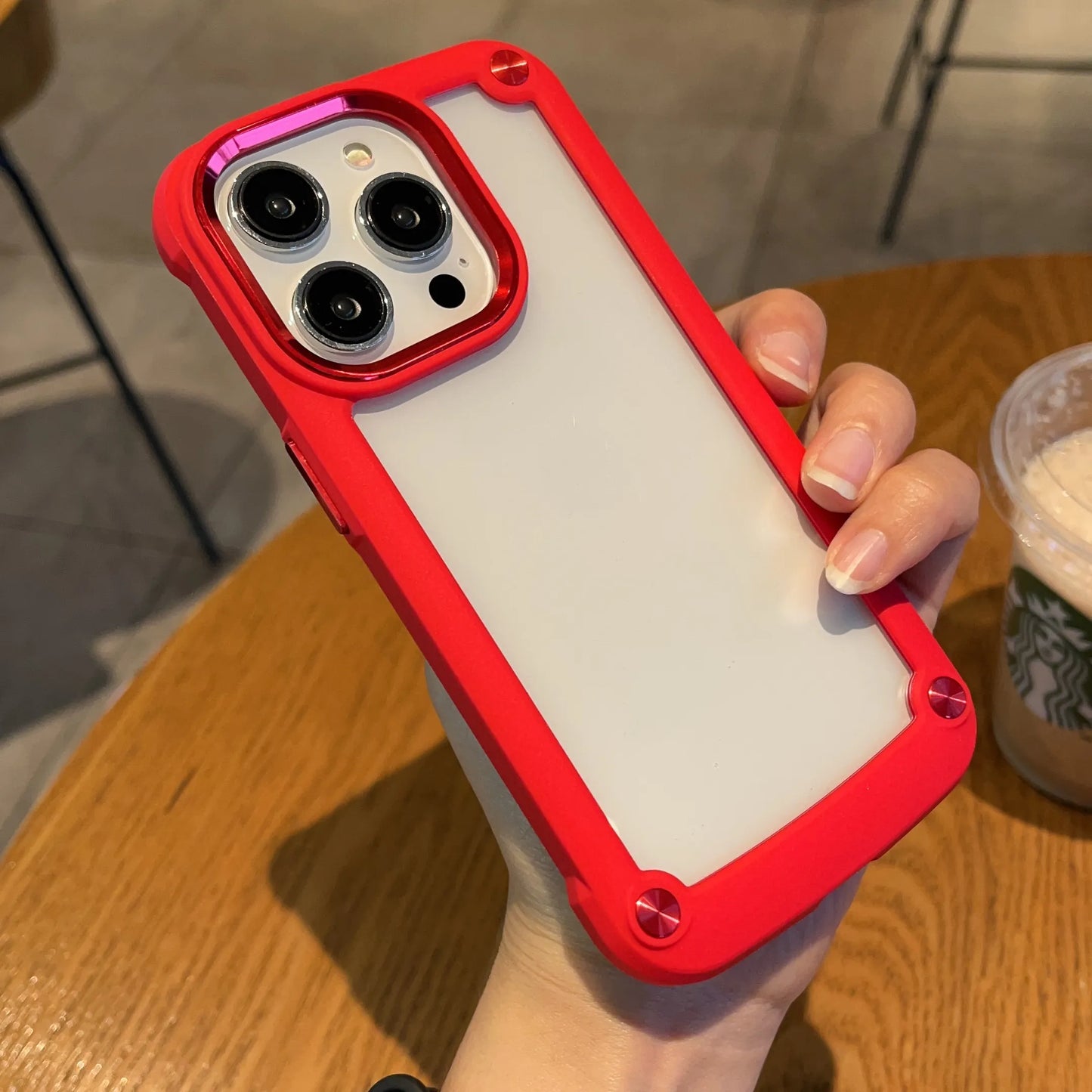 Stoßfestes Armor Bumper Case für das iPhone