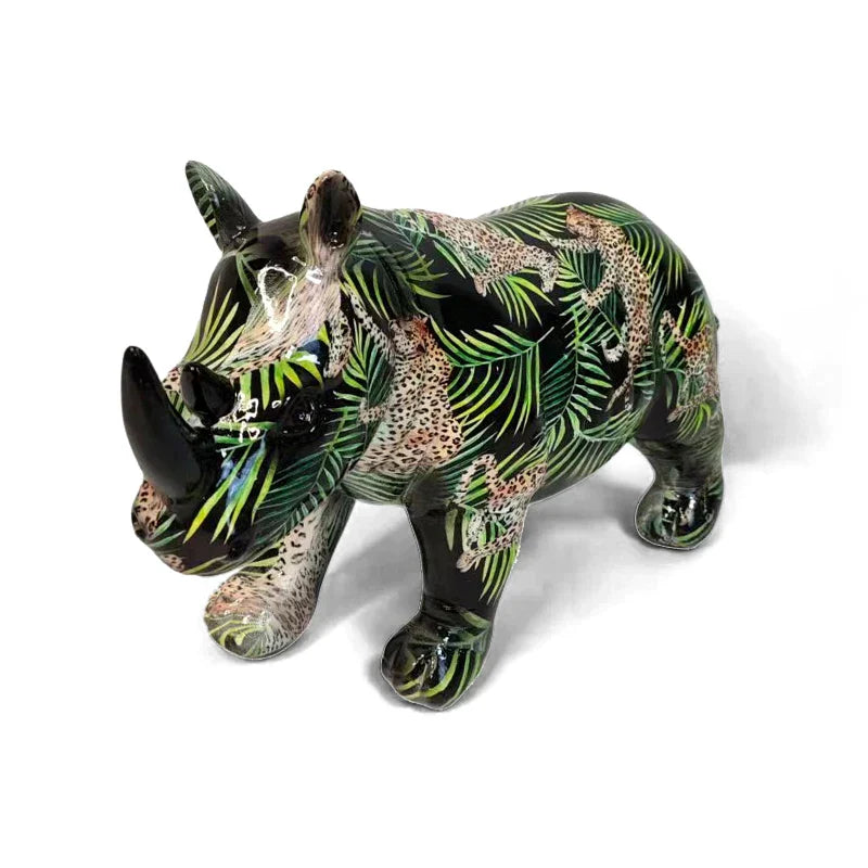 Rhino - Handgefertigte Luxus-Nashornskulptur