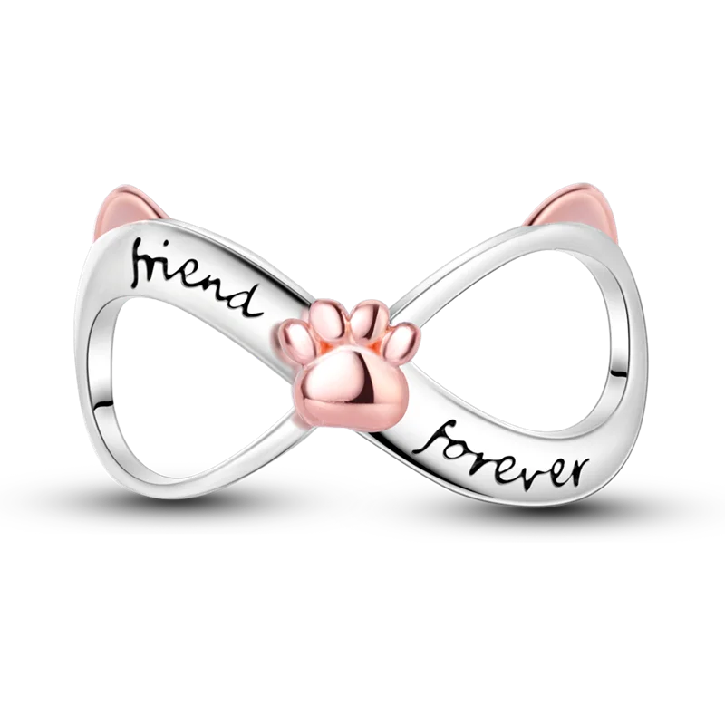 925 Silber Goldener Leopard Charms Perlen Bunte Chamäleon Nashorn Löwe Skarabäus Katze Anhänger Passend für Original Pandora Armband Schmuck