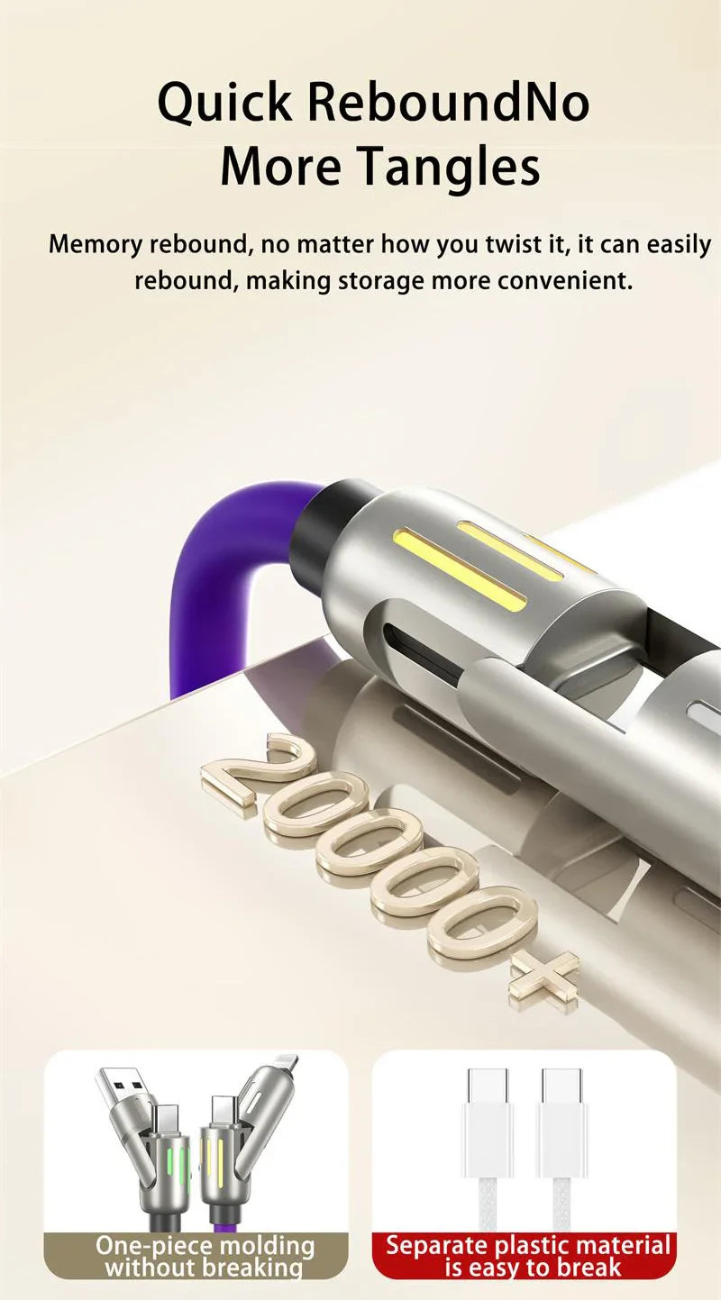 Sandsberg | Multifunktions 4 In 1 Schnelllade-Datenkabel