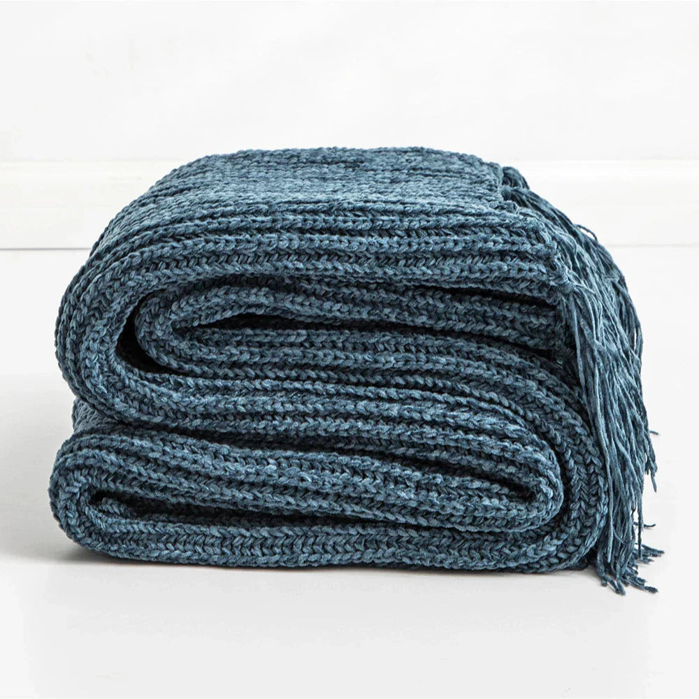 HeartCozy Decke – Luxe Chenille Decke mit Herzfransen