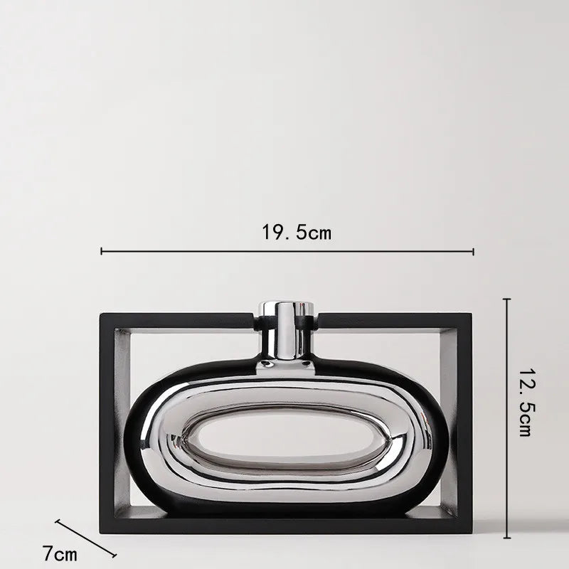 Silber Hohl Ausschnitt Vase