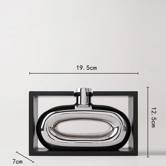 Silber Hohl Ausschnitt Vase
