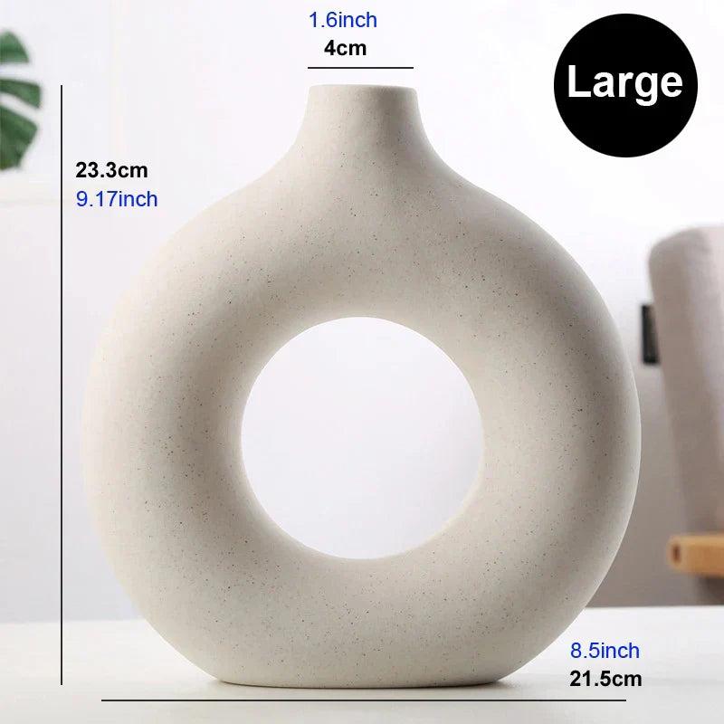Kreisförmige Hohle Keramikvase
