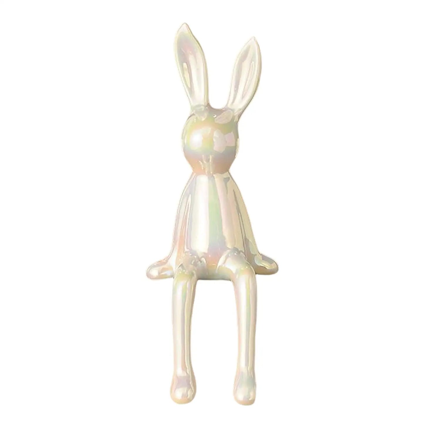 Sitzende Kaninchen-Statue, Figur, Skulptur für Zuhause, Wohnzimmer, Veranda, TV-Schrank, Weinschrank, Büro, Dekoration, Ornament