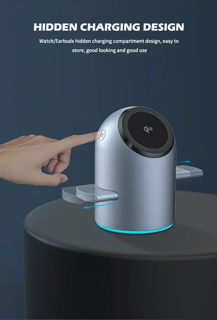 Sandsberg | 3 in 1 Magnetische Drahtlose Schnelllade Station