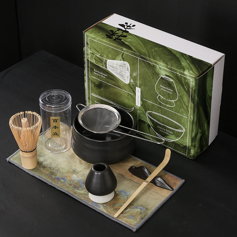 Japanischer Matcha, geeignet zum Bürsten einer Schüssel Tee, Schneebesen, Keramik-Ei-Schläger, Matcha für japanische Teezeremonie, Tee-Set manuell
