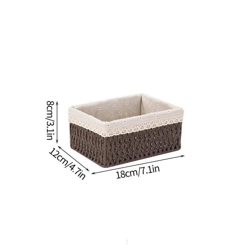 Sandsberg | Stylischer geflochtener Storage Basket – Vielseitiger Organizer für Spielzeug, Snacks und Kleidung mit praktischen Griffen