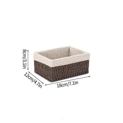 Sandsberg | Stylischer geflochtener Storage Basket – Vielseitiger Organizer für Spielzeug, Snacks und Kleidung mit praktischen Griffen