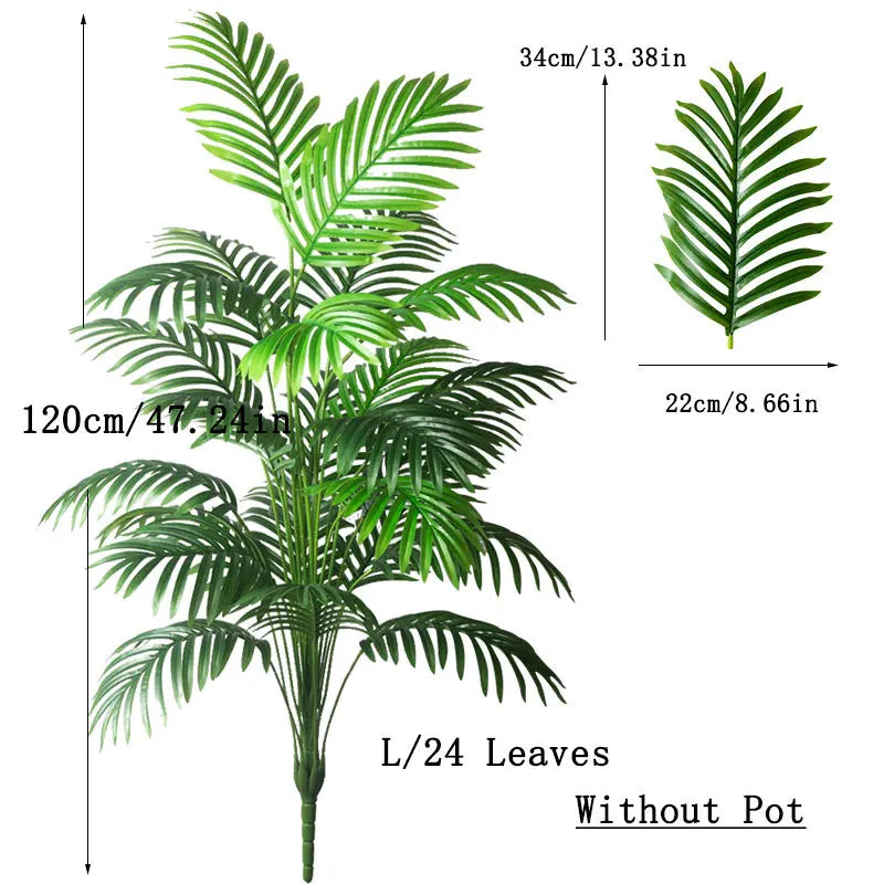 Luxuriant Palmetto: Lebensechte große Palme – Tropische Eleganz für die Dekoration von Haus und Garten