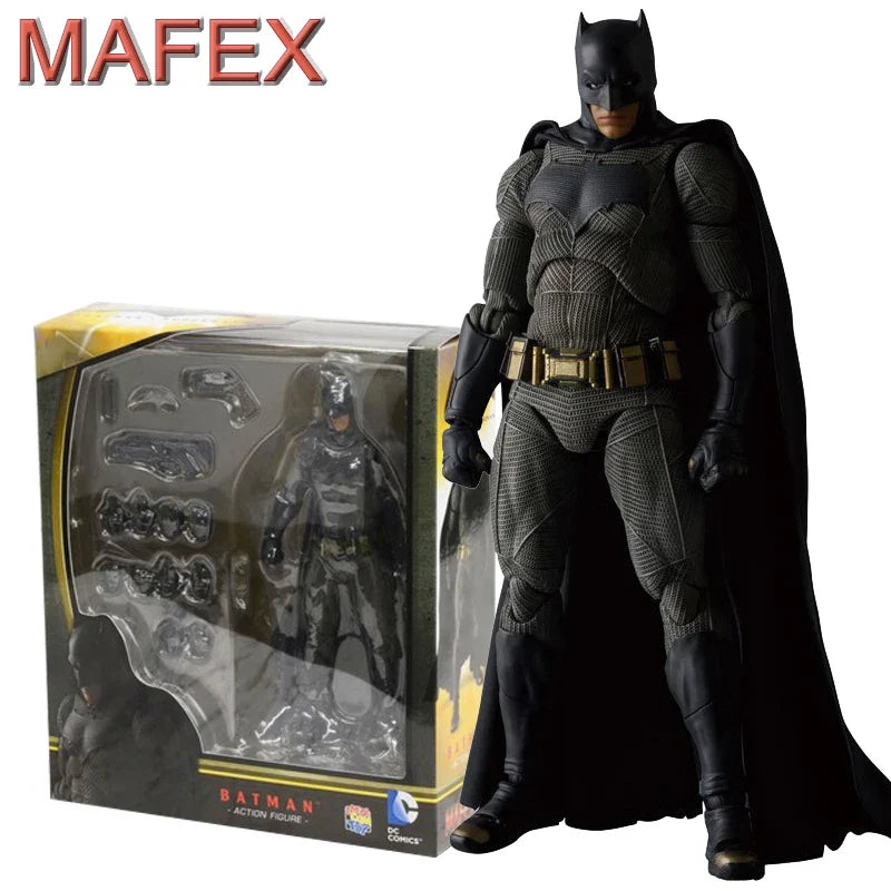 Mafex 017 Justice League Batman Actionfiguren Spielzeug Bewegliche Figuren Modell Puppe Sammlerstücke Ornament Geschenke